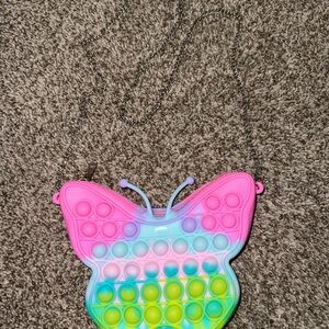 Colorful Butterfly Pop It Purse for Kids